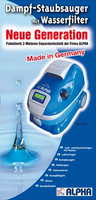 Dampf-Staubsauger mit Wasserfilter, Neueste Generation